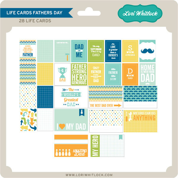 lori whitlock fathers day life cards digital scrapbooking kit